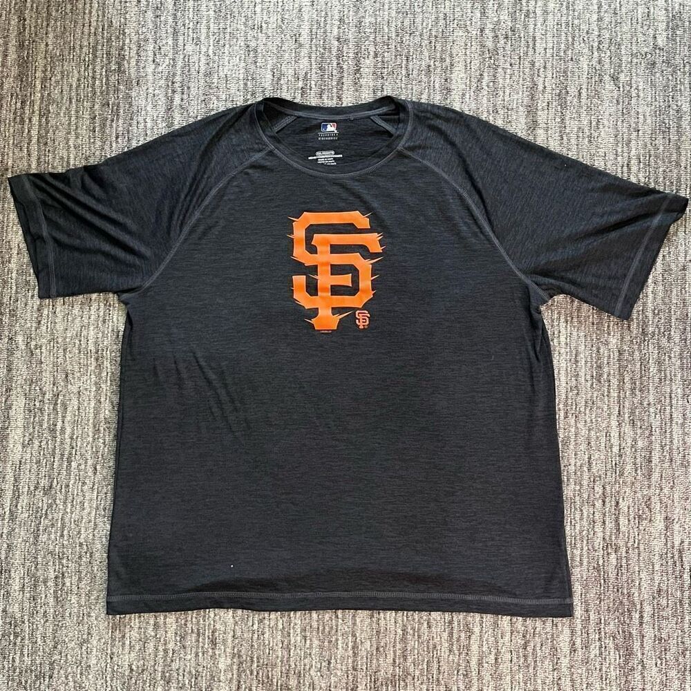 MLB Men’s Size XXL Allie 8 San Francisco Giants‎ Shirt Black Bryant Short Sleeve